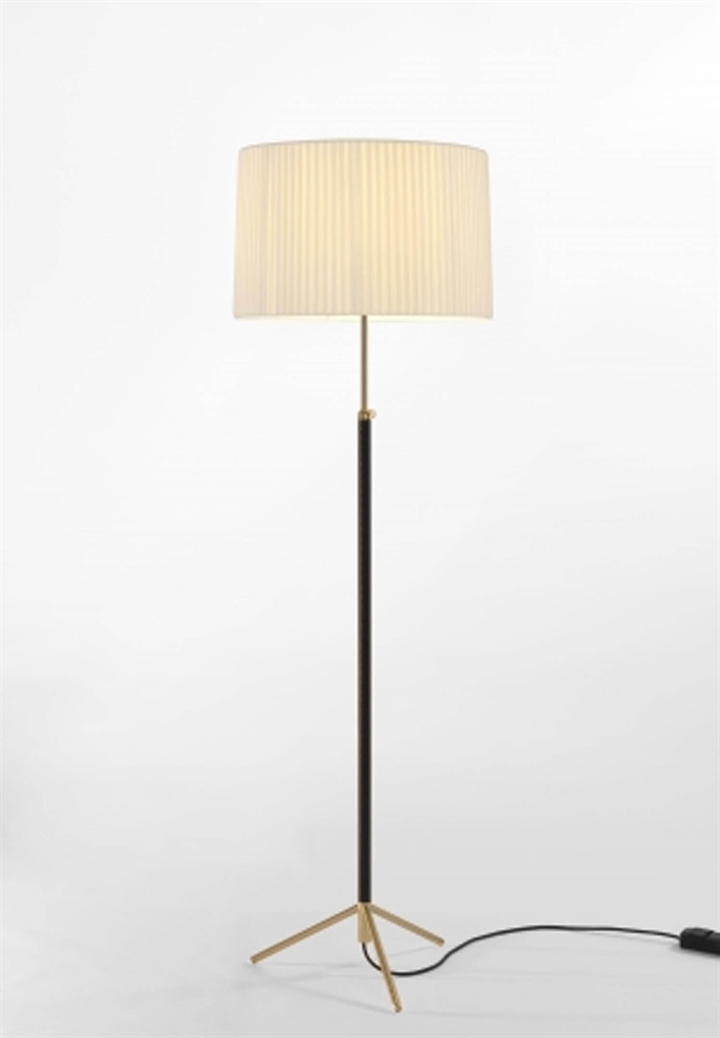 Pie De Salón Gulvlampe G2 Natur/messing