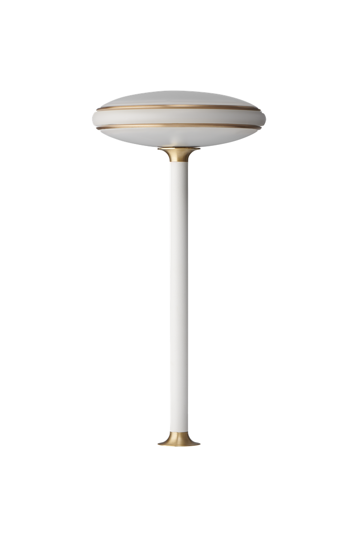 Udstillingslampe: ØS1 Bordlampe - fast installation, hvid/messing
