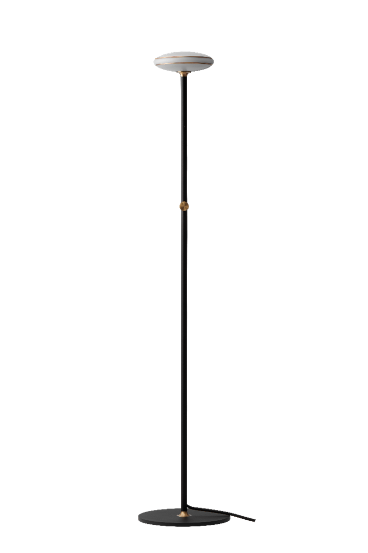 ØS1 Gulvlampe med Node, sort/messing