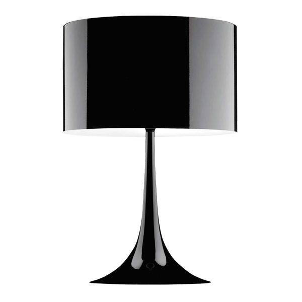 Spun Light T2 Bordlampe Sort