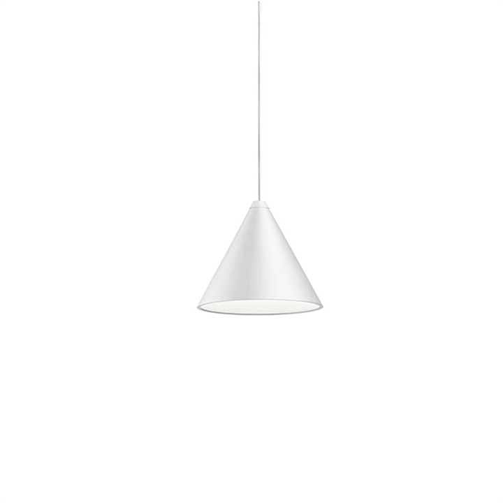String Light cone pendel 12m, hvid