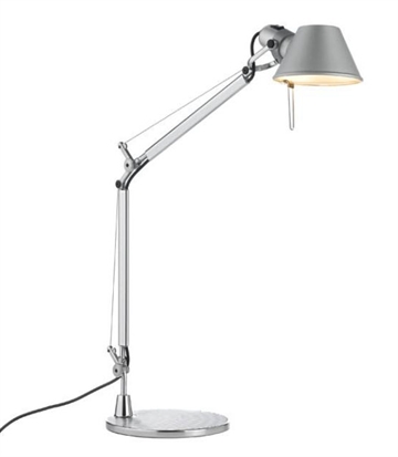 Tolomeo Mini bordlampe, aluminium m. fod