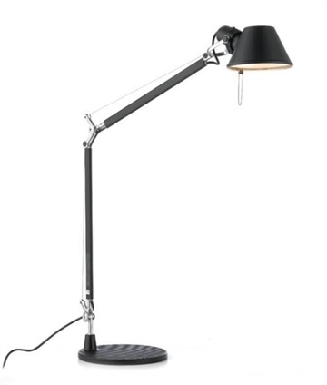 Tolomeo Mini bordlampe, sort m bordfod