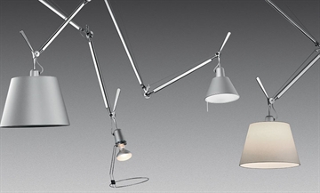 Tolomeo Sospensione Decentrata, aluminium