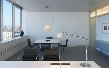 Tolomeo Sospensione Decentrata Ø32 satin