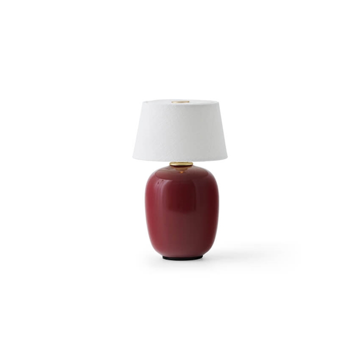 Torso batterilampe / bordlampe, ruby rød