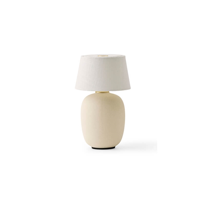 Torso batterilampe / bordlampe, sand