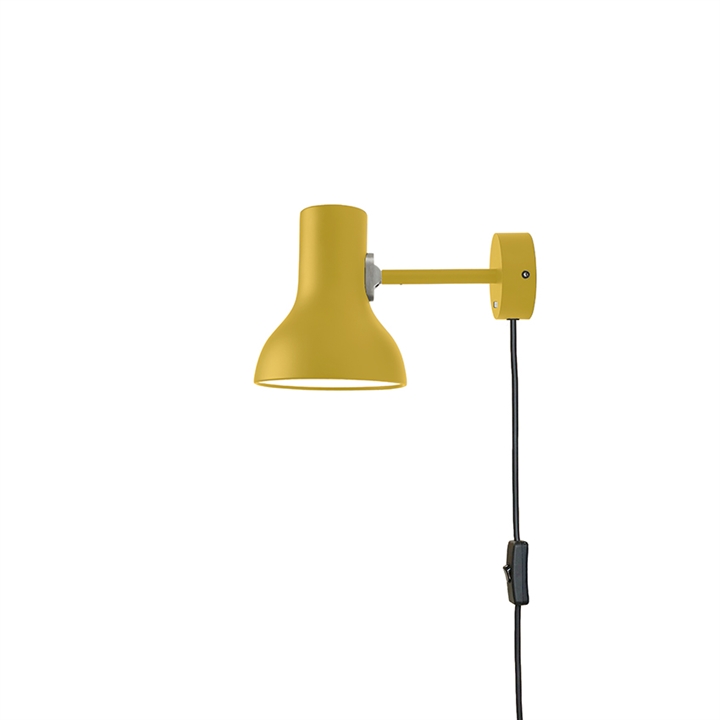 Type 75 Mini væglampe m/ledning Margaret Howell, yellow ochre