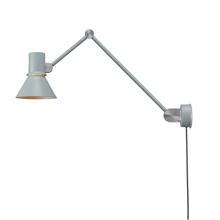 Type 80 W3 væglampe m/ledning, grå 