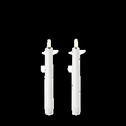 LED stagelys, Nordic white, Smooth, 2-pak, 2,3x20,5 cm