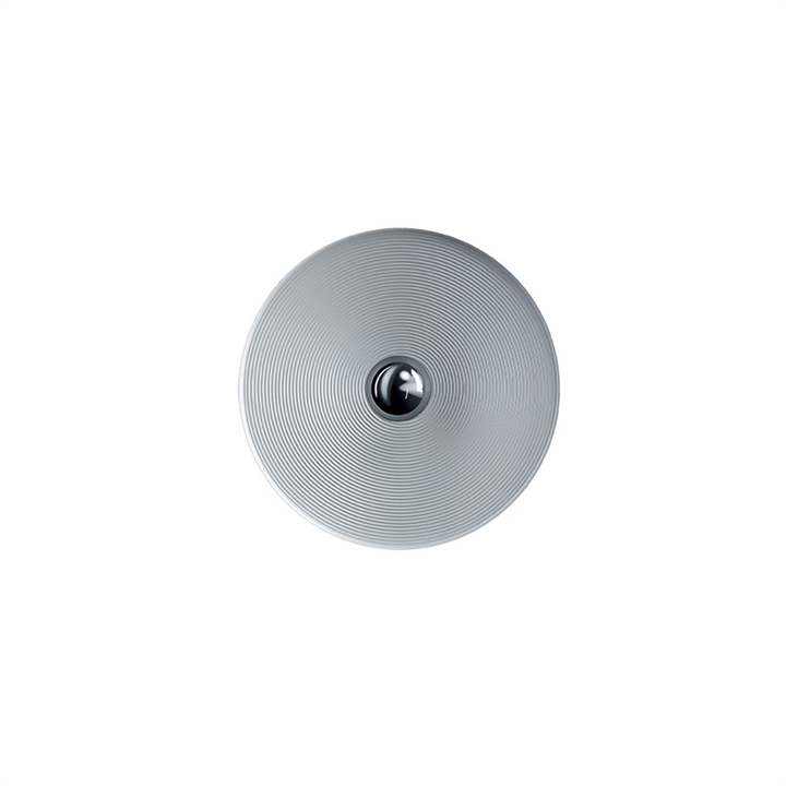 Vinyl Large væglampe/loftlampe, sølv